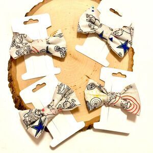 NWOT  Toy Story Girl’s Fabric Hairbow in White, Black & Multi